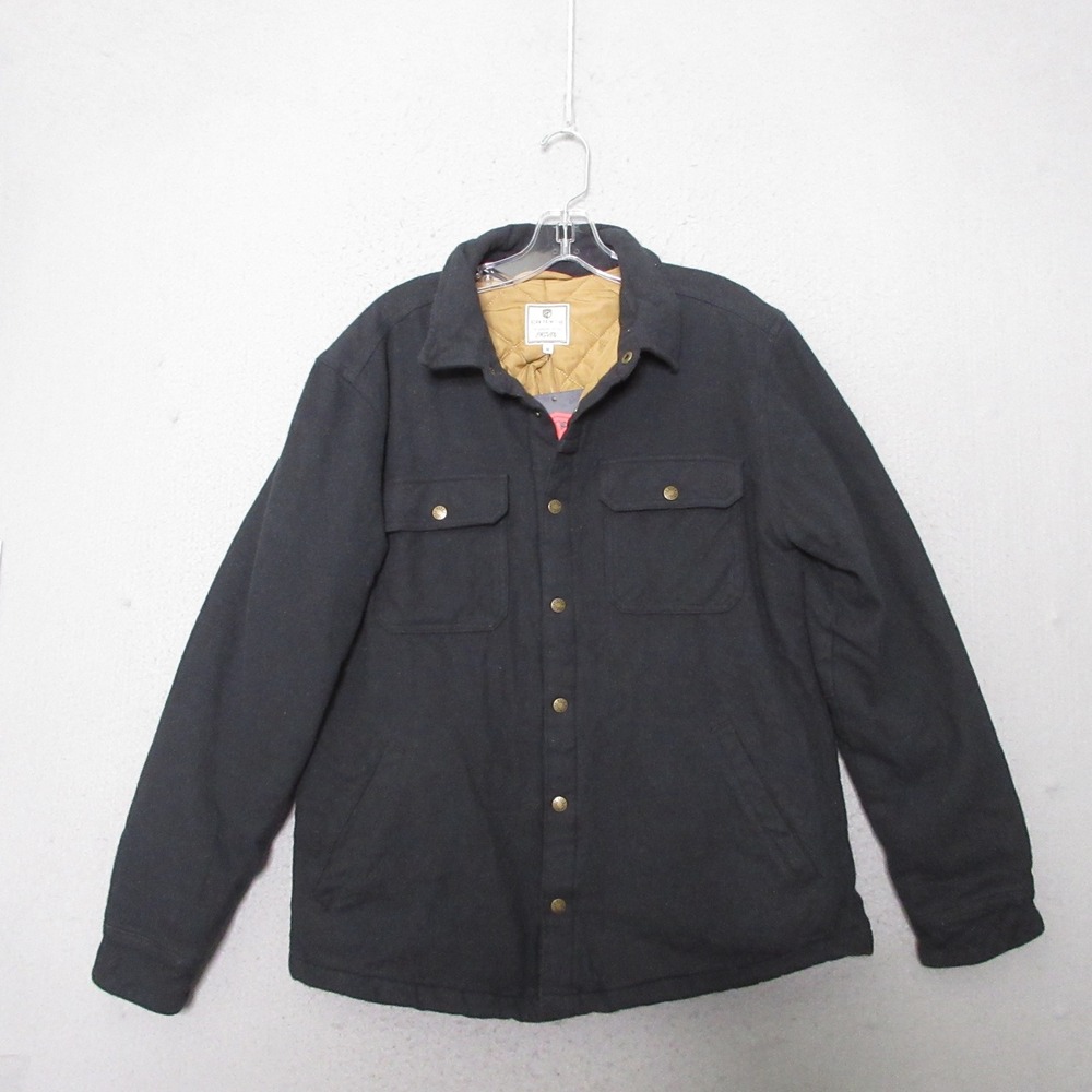 Born Primitive Timber Jacket M Black Quilted Lined Shirt Jacket Tactical NWT